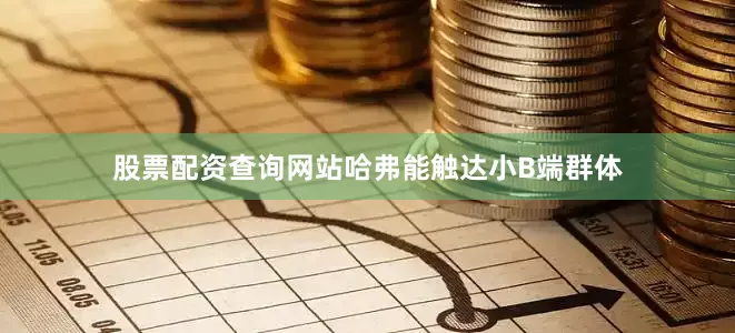 股票配资查询网站哈弗能触达小B端群体